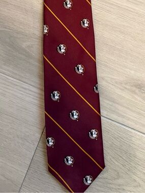 Florida State University FSU Seminoles Tie Garnet Neck Tie Campus Classics Men